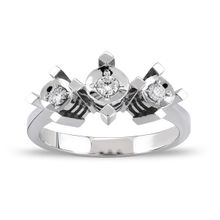0.14 ct Üç Taş Pırlanta Yüzük