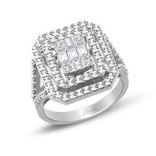 0.47 ct Kalemli Tasarım Baget Kare Tektaş Yüzük