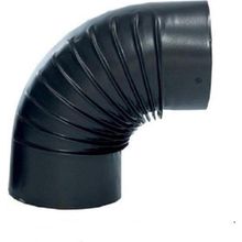 0,40 Mm Mat Siyah Soba Borusu Dirsek