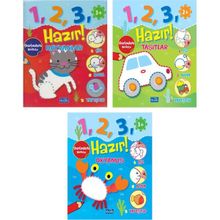 1 2 3 Hazır Serisi Hayvanlar-Taşıtlar- Okyanus 3 Kitap - Parıltı Yayıncılık