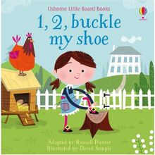 1 2 Buckle My Shoe little Board Book-Usborne Publishing