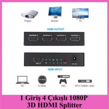 1 Giriş 4 Çıkışlı 1080P 3D HDMI Splitter