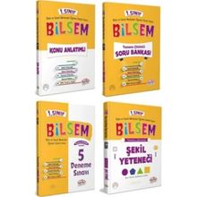 1.Sınıf Bilsem Hazırlık Kitapları 4'lü Set Editör Yayınları