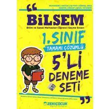 1. Sınıf Bilsem Tamamı Çözümlü 5 Deneme Seti-Zeki Çocuk Yayınları
