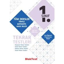 1. Sınıf Bloktest Tüm Dersler Tekrar Testleri Tudem Yayınları