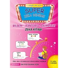 1. Sınıf İçin Süper Zeka Deneme Bilsem - Kanguru - Olimpiyat Zeka Kitabı - kollektif