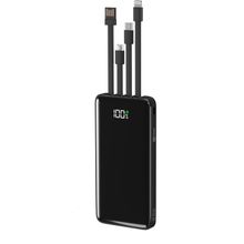 10.000 Mah Quick 22,5W PD QC 3.0 Dijital Göstergeli Dahili Çoklu Kablolu Powerbank