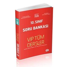 10. Sınıf Vıp Tüm Dersler Kırmızı Soru Bankası - Editör Yayınları