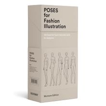 100 Pose Cards: Women's Figure Templates For Fashion Illustration