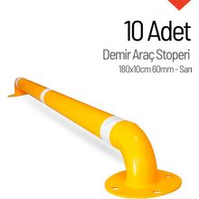 10'lu Demir Araç Stoperi Seti 180x10cm 60mm