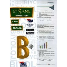 11.Sınıf Biyoloji Efsane Çek Kopart Yaprak Test-Açı Yayınları