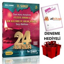 11. Sınıf Felsefe Grubu Din Kültürü ve Ahlak Bilgisi 24 Adımda Özel Konu Anlatımlı Soru Bankası Sınav Yayınları
