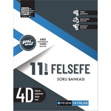 11. Sınıf Felsefe Soru Bankası - Pegem Akademi Yayıncılık