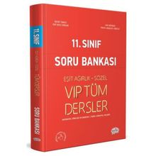 11. Sınıf Vip Tüm Dersler Eşit Ağırlık - Sözel Soru Bankası Kırmızı Kitap Editör Yayınevi