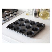 12 Bölmeli Metal Muffin Kek Kalıbı
