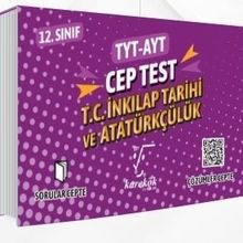 12.Sınıf TYT-AYT T.C İnkılap Tarihi ve Atatürkçülük Cep Test Karekök Yayınları