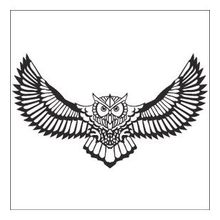 130 cm Baykuş Folyo Sticker