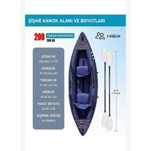 2 KİŞİLİK ŞİŞME KANO 350*93*37CM