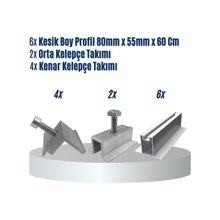 2 Panelli Trapez - Sandviç - Ahşap Çatı Üzeri Solar Montaj Seti