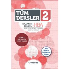 2.Sınıf Tüm Dersler Kazanım Odaklı HBA Konu Anlatımlı Tudem Yayınları