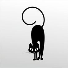 20 cm Korkmuş Kedi Folyo Sticker