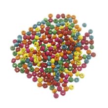 200 Adet 5mm (0,5cm) Delikli Ahşap Boncuk
