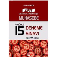 2017 KPSS Muhasebe Çözümlü 15 Deneme Sınavı - Ahmet Gökgöz
