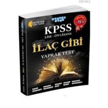 2018 KPSS Lise Ön Lisans İlaç Gibi Yaprak Test - Akıllı Adam Yayınları Komisyon