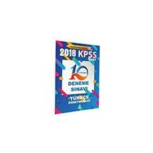 2018 KPSS ÖABT Türkçe Öğretmenliği 10'lu Çözümlü Deneme Sınavı Asos Yayınları