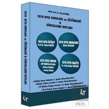 2018 KPSS Soruları ve Çözümleri-Güncelleme Notları - Kolektif