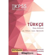 2018 KPSS Türkçe Konu Anlatımlı Gökhan Karakış Referans Yayınları
