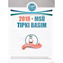 2018 MSÜ Tıpkı Basım-Çap Yayınları