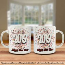 2019 Happy New Year-Yeni Yıl Tasarım Kupa Bardak