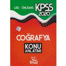 2020 KPSS Lise Önlisans Genel Yetenek Genel Kültür Coğrafya Konu Anlatımı - Yeni Trend Yayınları