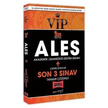 2021 ALES VIP Son 3 Sınav Tamamı Çözümlü Çıkmış Sorular Yargı Yayınları