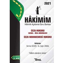 2021 Hakimim - Ceza Hukuku Genel Özel Hükümler Ceza Muhakemesi Hukuku: Hakimlik Açıklamalı Soru Bankası