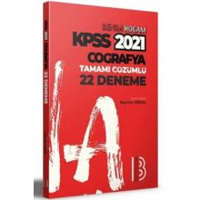 2021 KPSS Coğrafya Tamamı Çözümlü 22 Deneme-Benim Hocam Yayınları