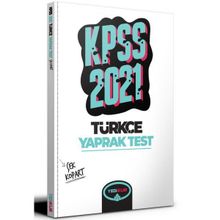 2021 KPSS Genel Yetenek Türkçe Çek Kopart Yaprak Test-Yediiklim Yayınları