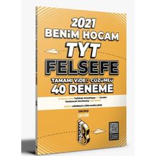 2021 TYT Felsefe Tamamı Video Çözümlü 40 Deneme Sınavı - Benim Hocam Yayınları