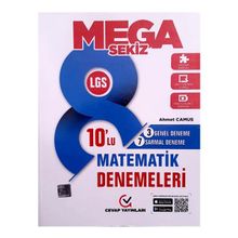2022 8. Sınıf LGS MEGA Matematik 10 lu Denemeleri Cevap Yayınları