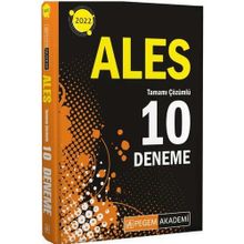 2022 ALES Tamamı Çözümlü 10 Deneme - Pegem Akademi Yayıncılık
