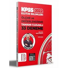 2022 Eğitim Bilimleri Ölçme ve Değerlendirme Tamamı Çözümlü 33 Deneme - Benim Hocam Yayıncılık