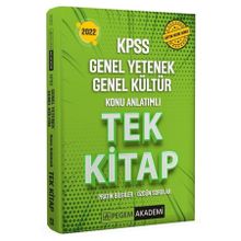 2022 KPSS Genel Yetenek Genel Kültür Konu Anlatımlı Tek Kitap - Pegem Akademi Yayıncılık