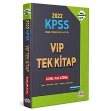 2022 KPSS Genel Yetenek - Genel Kültür VIP Tek Kitap Konu Anlatımlı