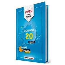 2022 KPSS GY Matematik Tamamı Çözümlü 20 Deneme - Dijital Hoca Akademi Yayınları