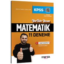 2022 KPSS Matematik 11 Deneme Tamamı Video Çözümlü Yektugmat Marka Yayınları