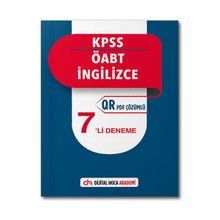 2022 ÖABT İngilizce Öğretmenliği QR Çözümlü 7 Deneme - Dijital Hoca Akademi