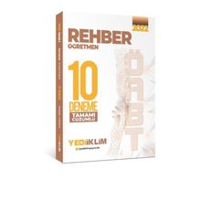 2022 ÖABT Rehber Öğretmen Tamamı Çözümlü 10 Deneme - Yediiklim Yayınları