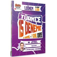 2023 8. Sınıf LGS 1. Dönem Türkçe 15 Deneme Sınavı - Benim Hocam Yayınları