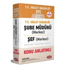 2023 Adalet Bakanlığı Şube Müdürü Merkez Şef Merkez GYS Konu Anlatımlı - Data Yayınları